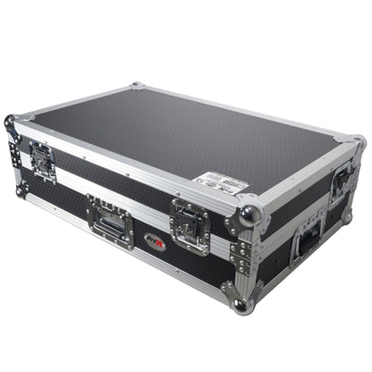 ProX XS-RANEONE-WLT Rane ONE Flight Case w/ Wheels, Laptop Shelf & 1U Rack Silver/Black