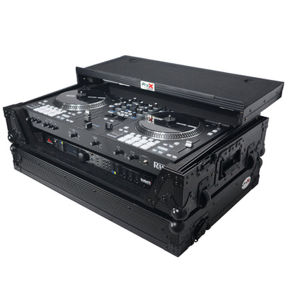 ProX XS-RANEONE-WLTBL Rane ONE Flight Case w/ Wheels, Laptop Shelf & 1U Rack Black/Black