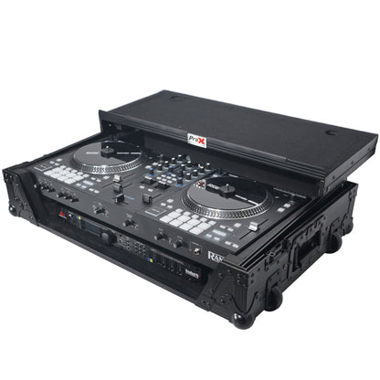 ProX XS-RANEONE-WLTBL Rane ONE Flight Case w/ Wheels, Laptop Shelf & 1U Rack Black/Black