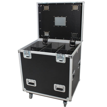 ProX XS-UTL243036W Flight Storage Case with Dividers Tray and 4 in Casters