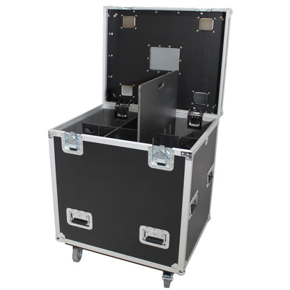 ProX XS-UTL243036W Flight Storage Case with Dividers Tray and 4 in Casters