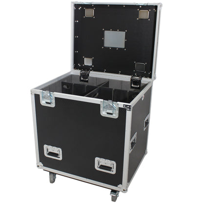 ProX XS-UTL243036W Flight Storage Case with Dividers Tray and 4 in Casters