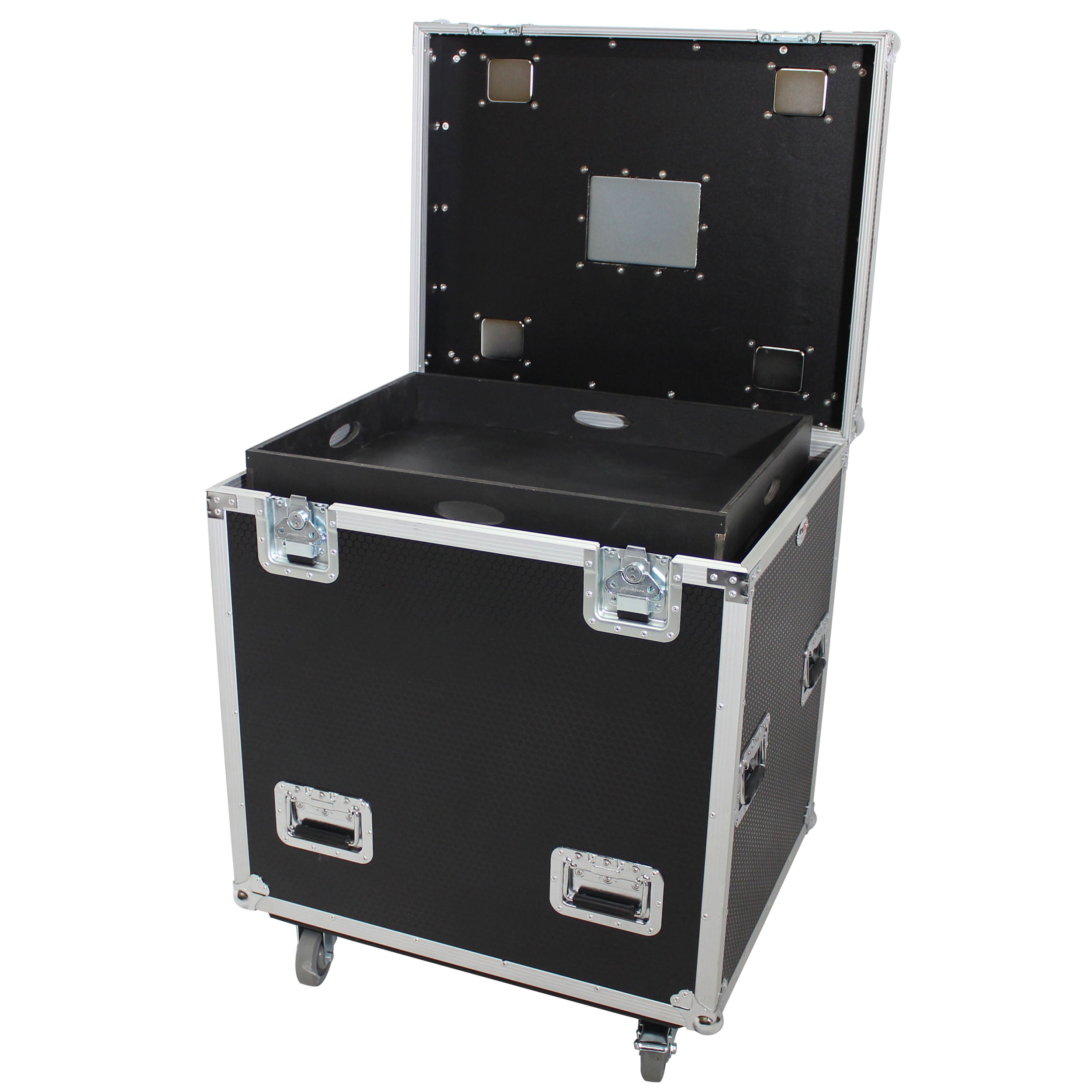 ProX XS-UTL243036W Flight Storage Case with Dividers Tray and 4 in Casters