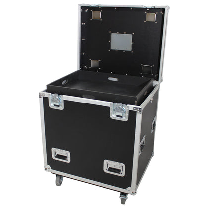 ProX XS-UTL243036W Flight Storage Case with Dividers Tray and 4 in Casters