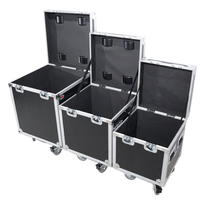 ProX XS-UTL493PKG Package of 3 Utility ATA Flight Travel Storage Road Case – Includes 1-Large 1-Medium 1-Small Size with 4 Casters