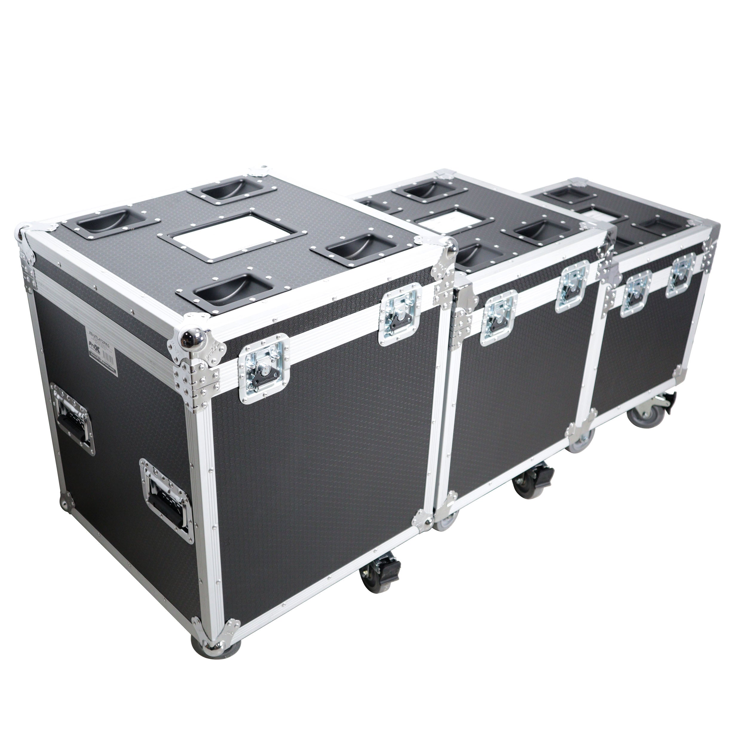 ProX XS-UTL493PKG Package of 3 Utility ATA Flight Travel Storage Road Case – Includes 1-Large 1-Medium 1-Small Size with 4 Casters