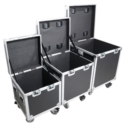 ProX XS-UTL493PKG Package of 3 Utility ATA Flight Travel Storage Road Case – Includes 1-Large 1-Medium 1-Small Size with 4 Casters