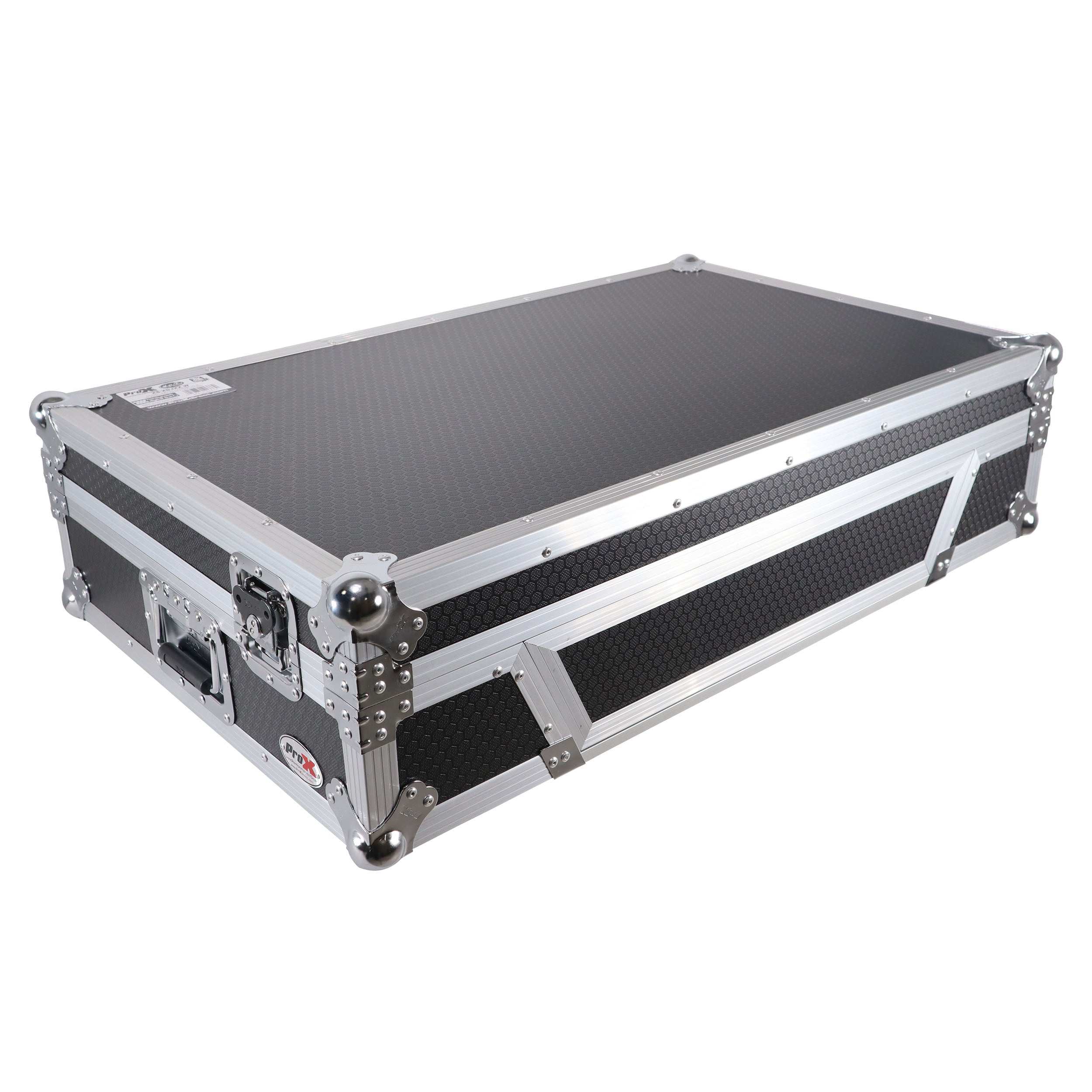 ProX XS-XDJXZ-W XDJ-XZ Flight Case w/ Wheels & 1U Rack Silver/Black