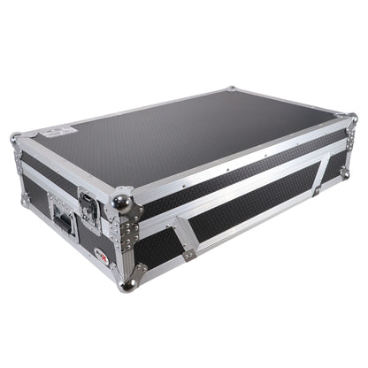 ProX XS-XDJXZ-W XDJ-XZ Flight Case w/ Wheels & 1U Rack Silver/Black
