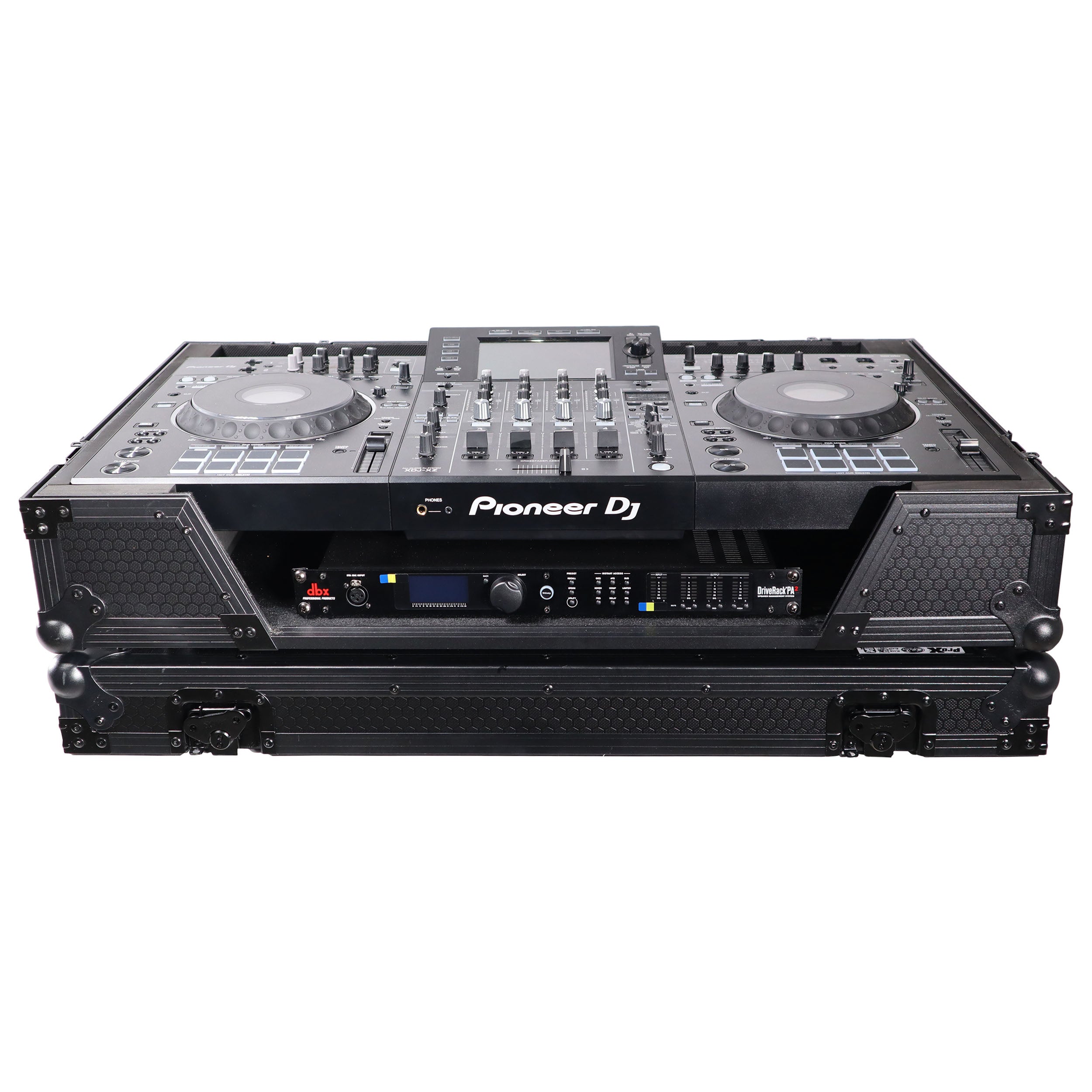 ProX XS-XDJXZWBL Flight Case for Pioneer DJ XDJ-XZ with 1U Rack Space and Wheels