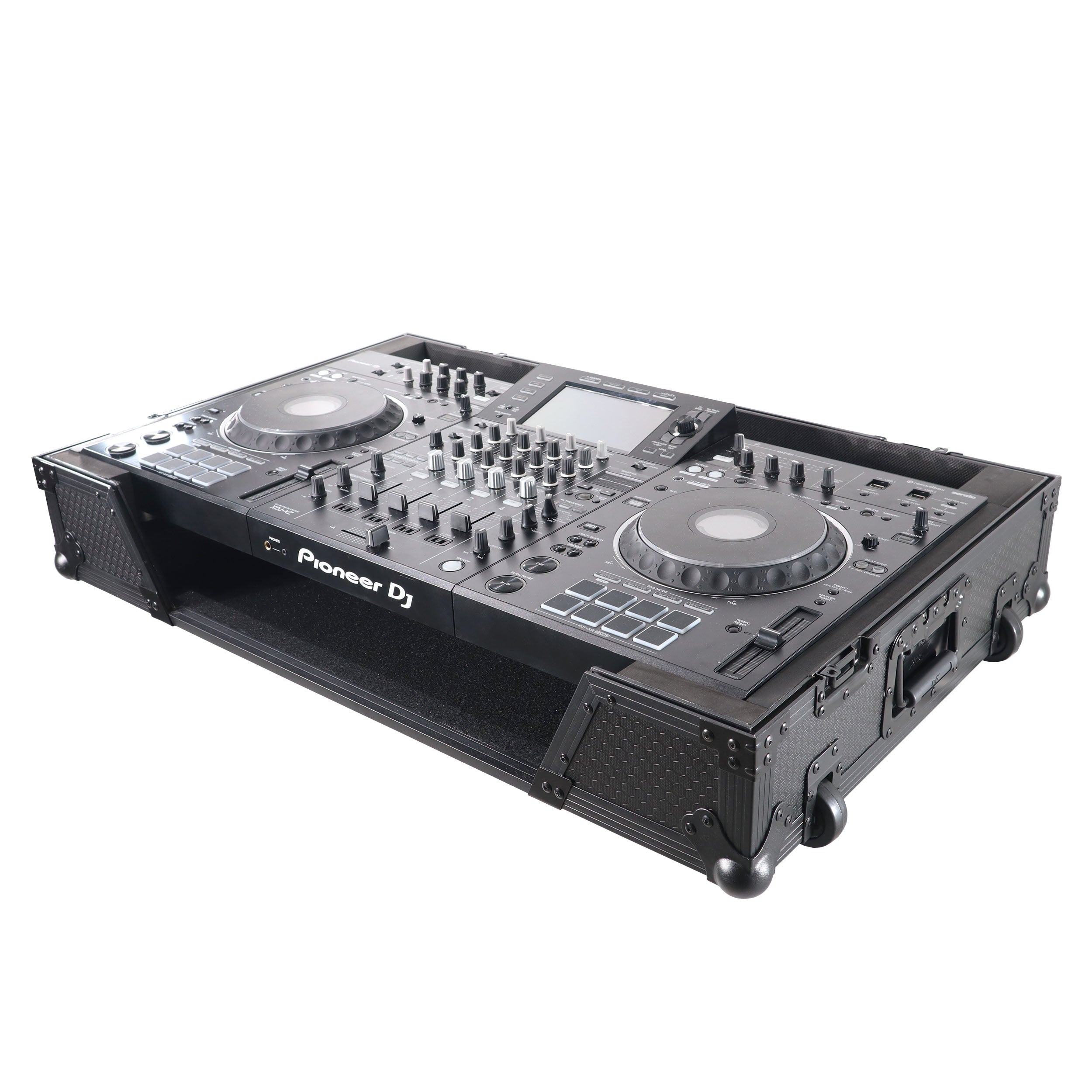 ProX XS-XDJXZWBL Flight Case for Pioneer DJ XDJ-XZ with 1U Rack Space and Wheels
