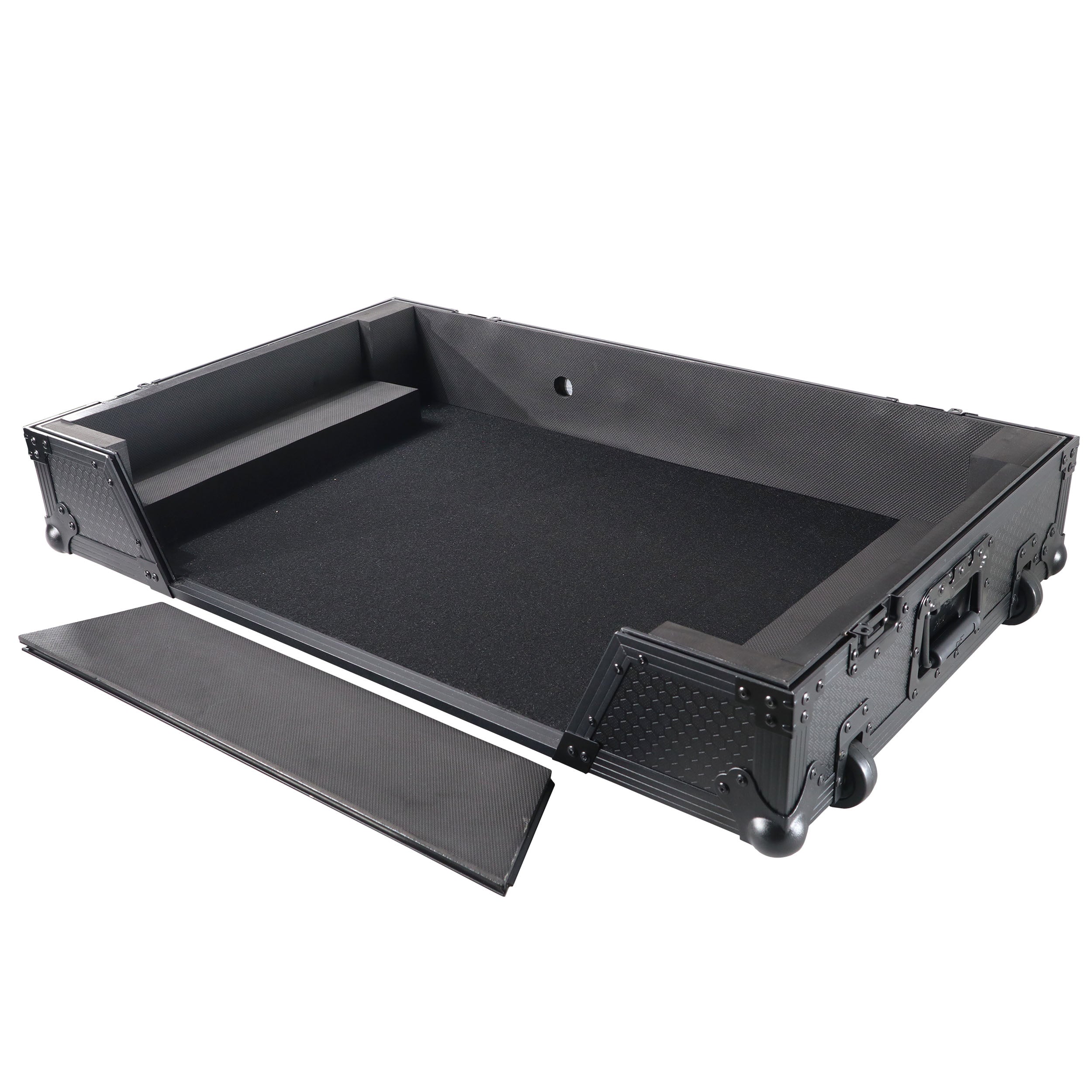 ProX XS-XDJXZ-WBL XDJ-XZ Flight Case w/ Wheels & 1U Rack Black/Black