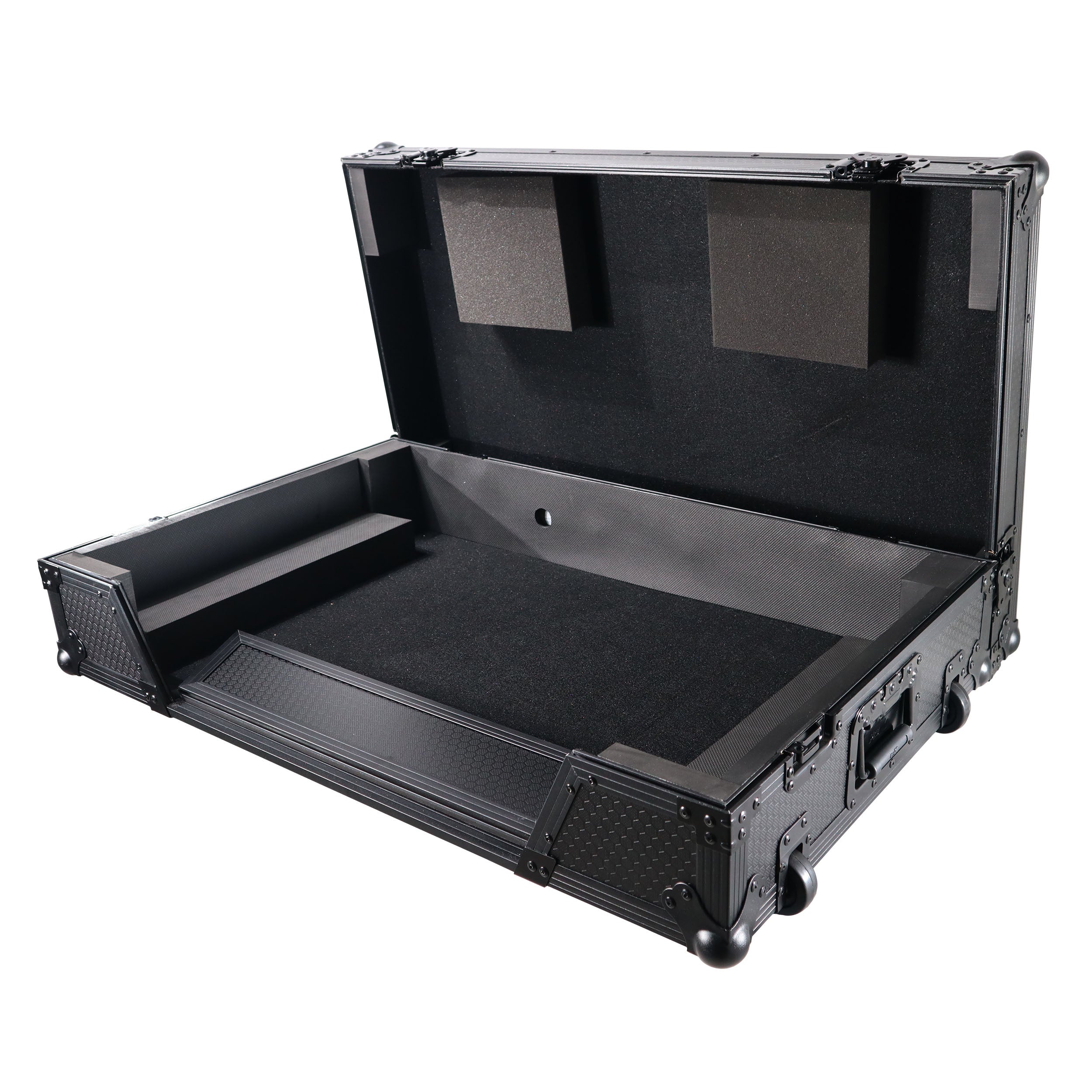 ProX XS-XDJXZ-WBL XDJ-XZ Flight Case w/ Wheels & 1U Rack Black/Black