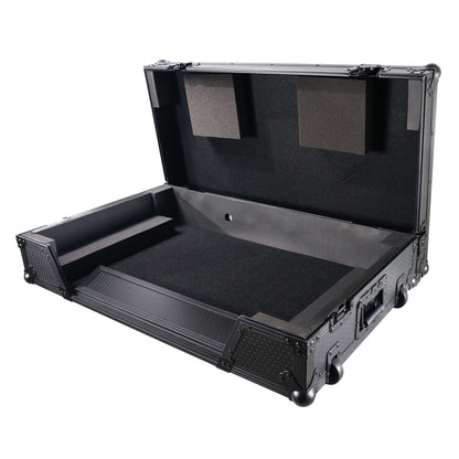 ProX XS-XDJXZ-WBL XDJ-XZ Flight Case w/ Wheels & 1U Rack Black/Black