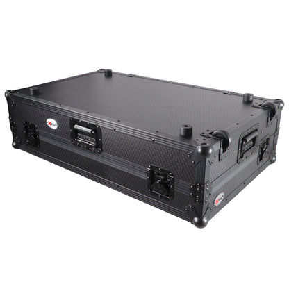 ProX XS-XDJXZ-WLTBL XDJ-XZ Flight Case w/ Wheels, Laptop Shelf & 1U Rack Black/Black