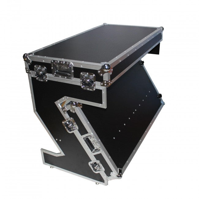 ProX Portable Z-Style Dj Table Flight Case with handles & wheels