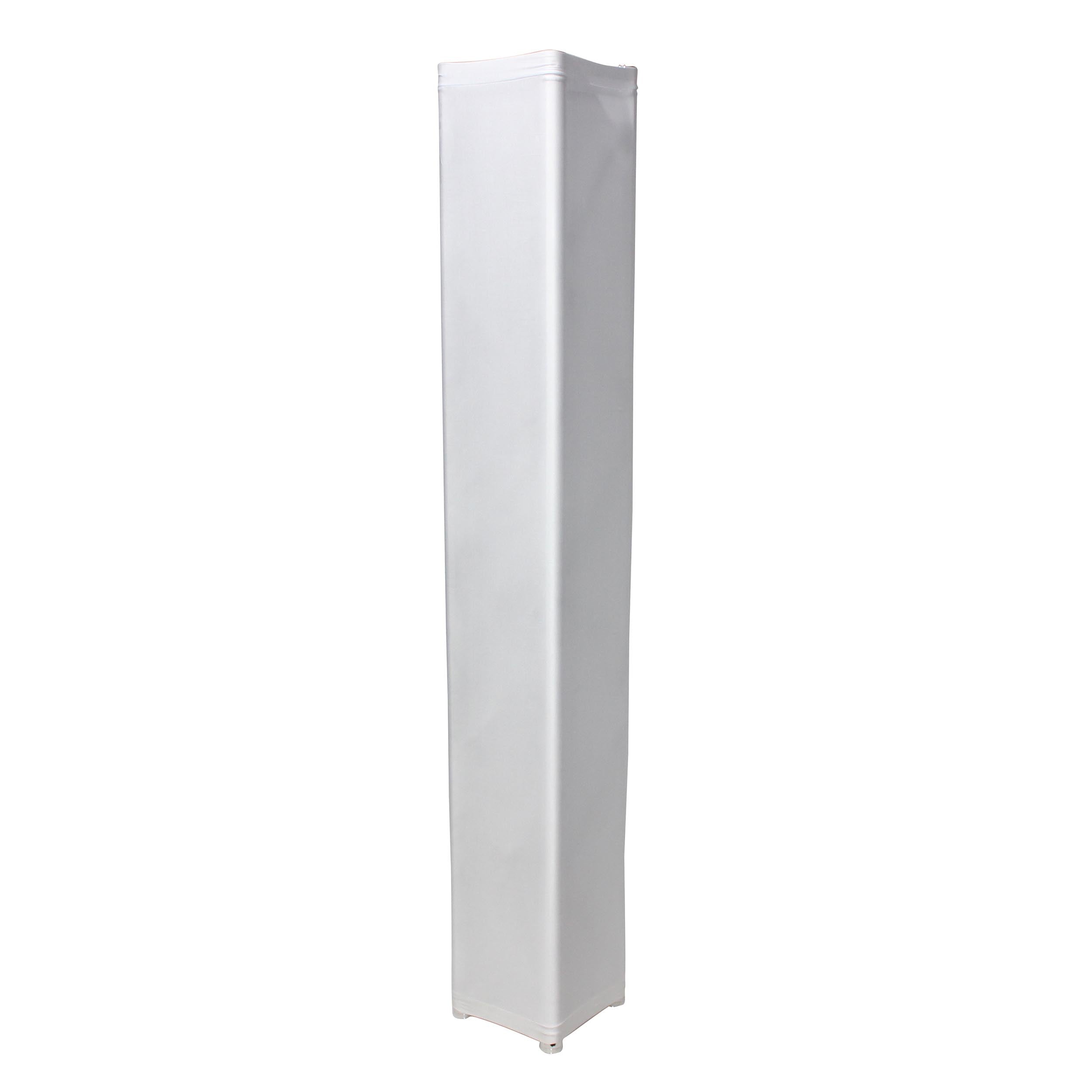 ProX XTC-SQ820TS-W White 8.20Ft Lycra Cover Scrim Sleeve for Quad Box Truss Segment