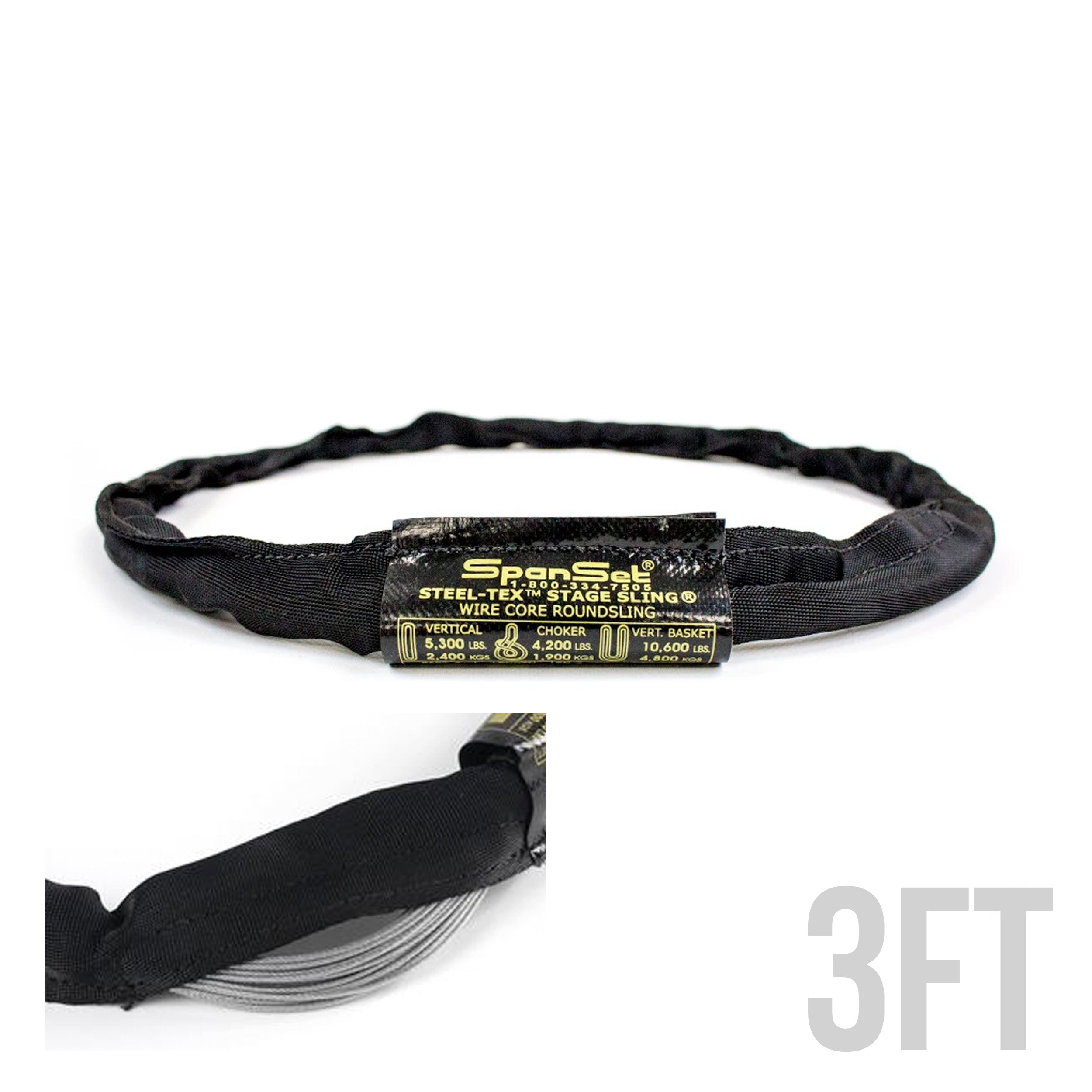 ProX XT-SLINGR03 3-foot SpanSet Round Stage Sling