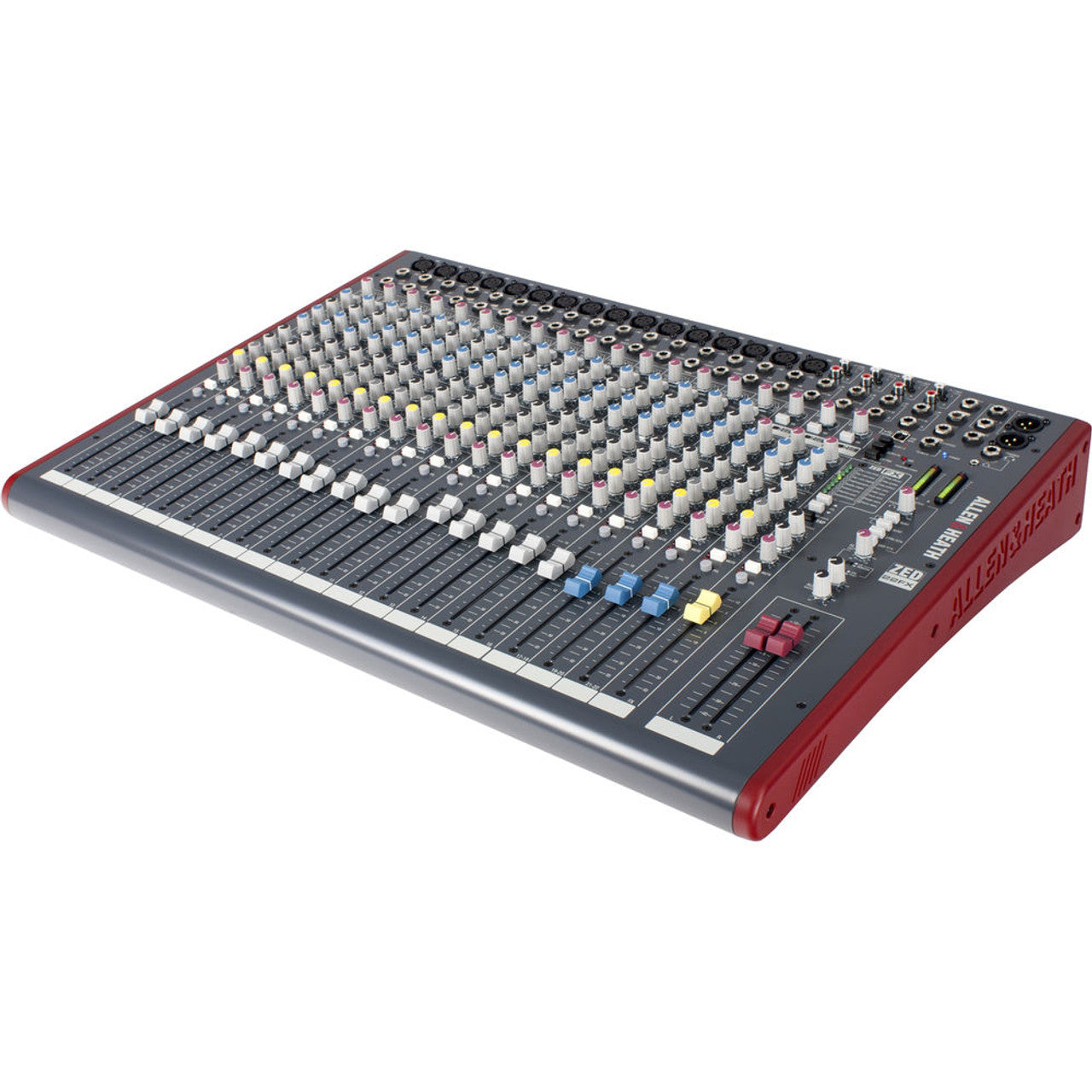 Allen & Heath ZED22FX 16 mic/line + 4 stereo, 4 aux sends, 3 band swept mid EQ, 2 x 2 USB, I/O 100mm faders with 24 bit effects