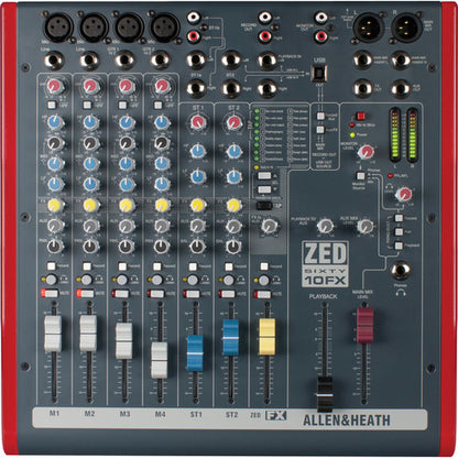 Allen & Heath ZED60-10FX Small Format Live Mixer with Stereo Interface
