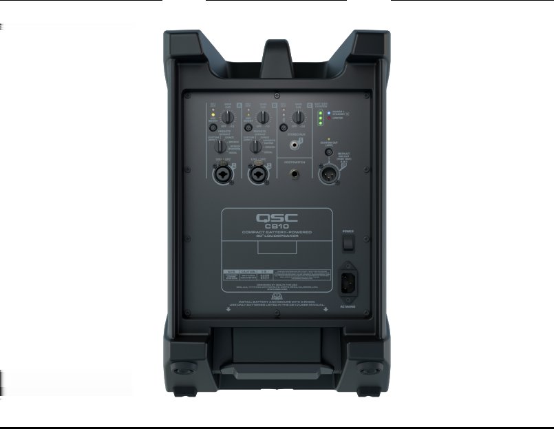 QSC CB10 Battery-Powered Portable Loudspeaker
