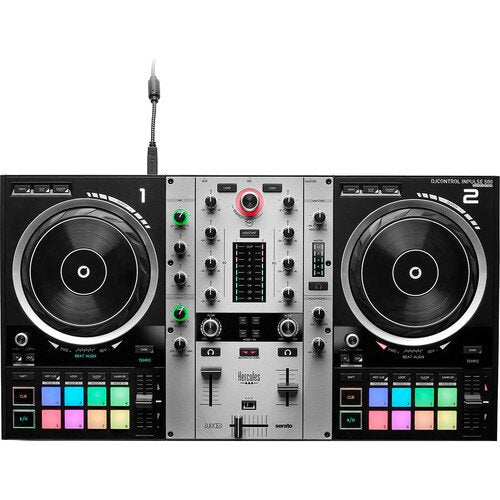 Hercules DJControl Inpulse 500 DJ Software Controller (Limited Edition Silver)