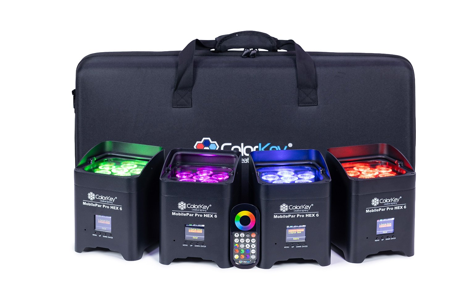 ColorKey CKU-6234 MobilePar Pro Hex 6 (4-Pack w/ Hardshell Case)