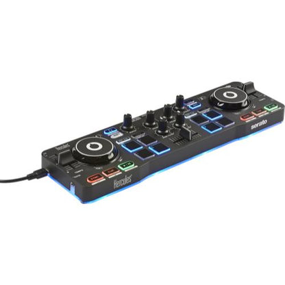 Hercules DJ Control Starlight Compact Controller w/ Built-in Serato Soundcard (B-Stock)