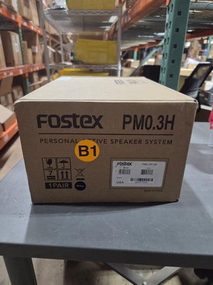 Fostex AMS-PM03H-B 2-Way 30W Personal Active Speaker System - Black (B-Stock)