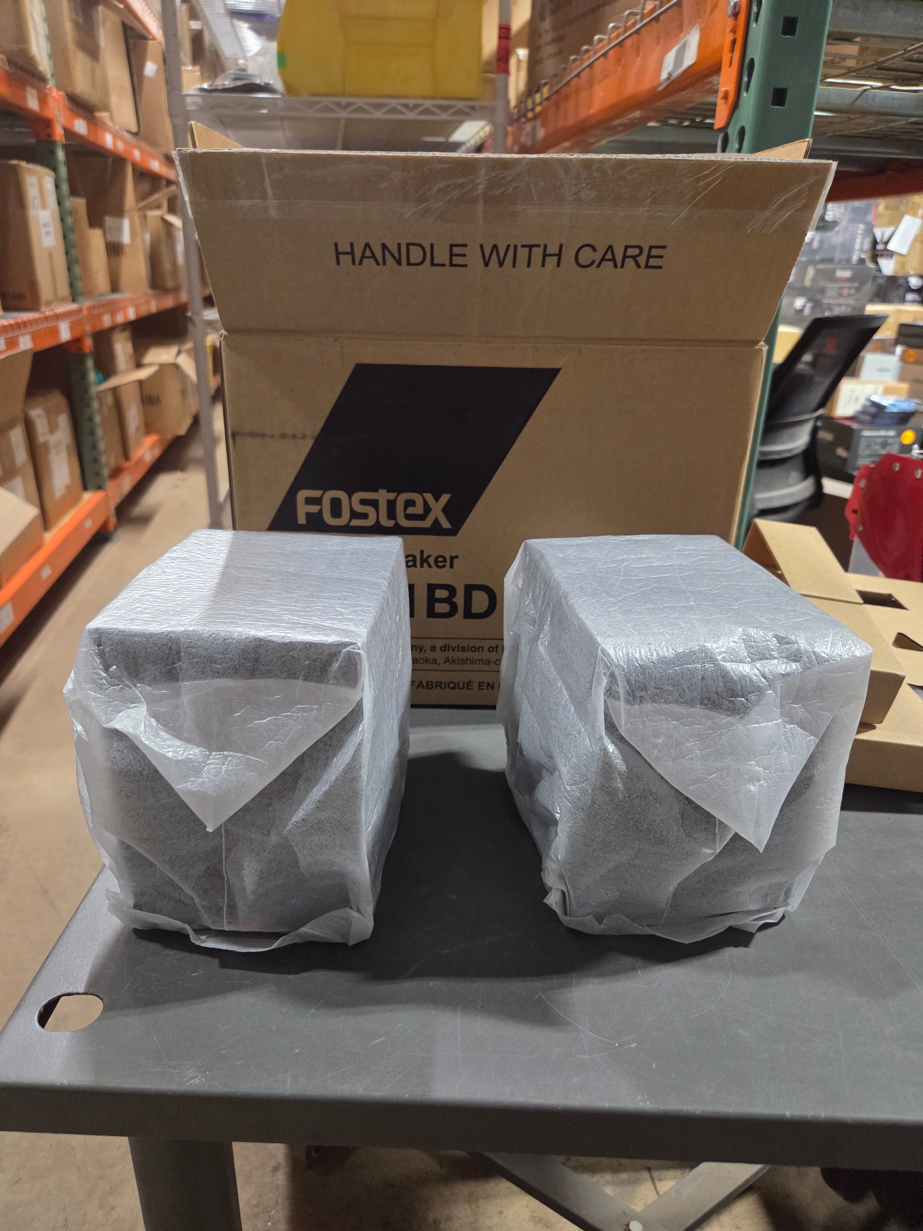 Fostex AMS-PM0.1BD Compact Active Speaker with Bluetooth and AUX - Pair (B-Stock)