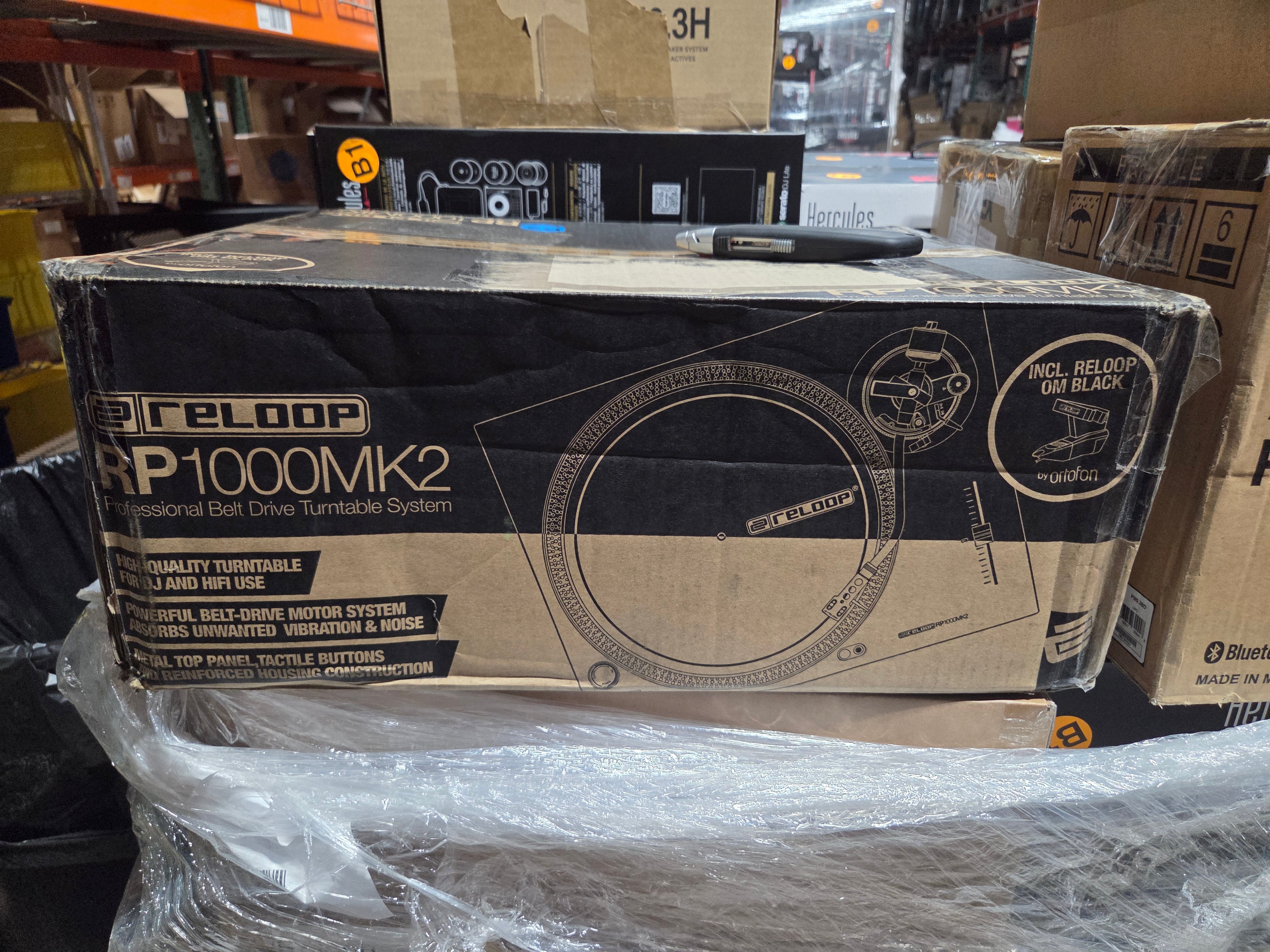 Reloop RP-1000 MK2 Belt-Driven DJ Turntable (B-Stock)