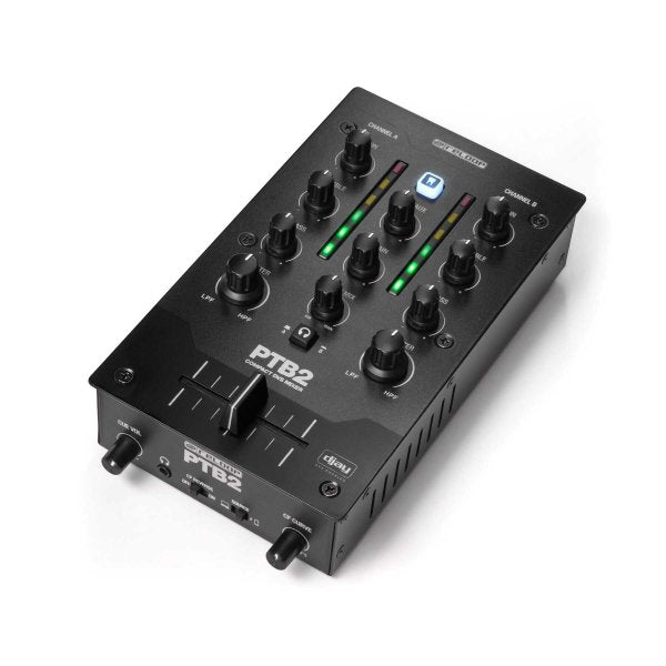 Reloop AMS-PTB-2 Portable 2+1-Channel DJ Mixer with DVS and Bluetooth Interface