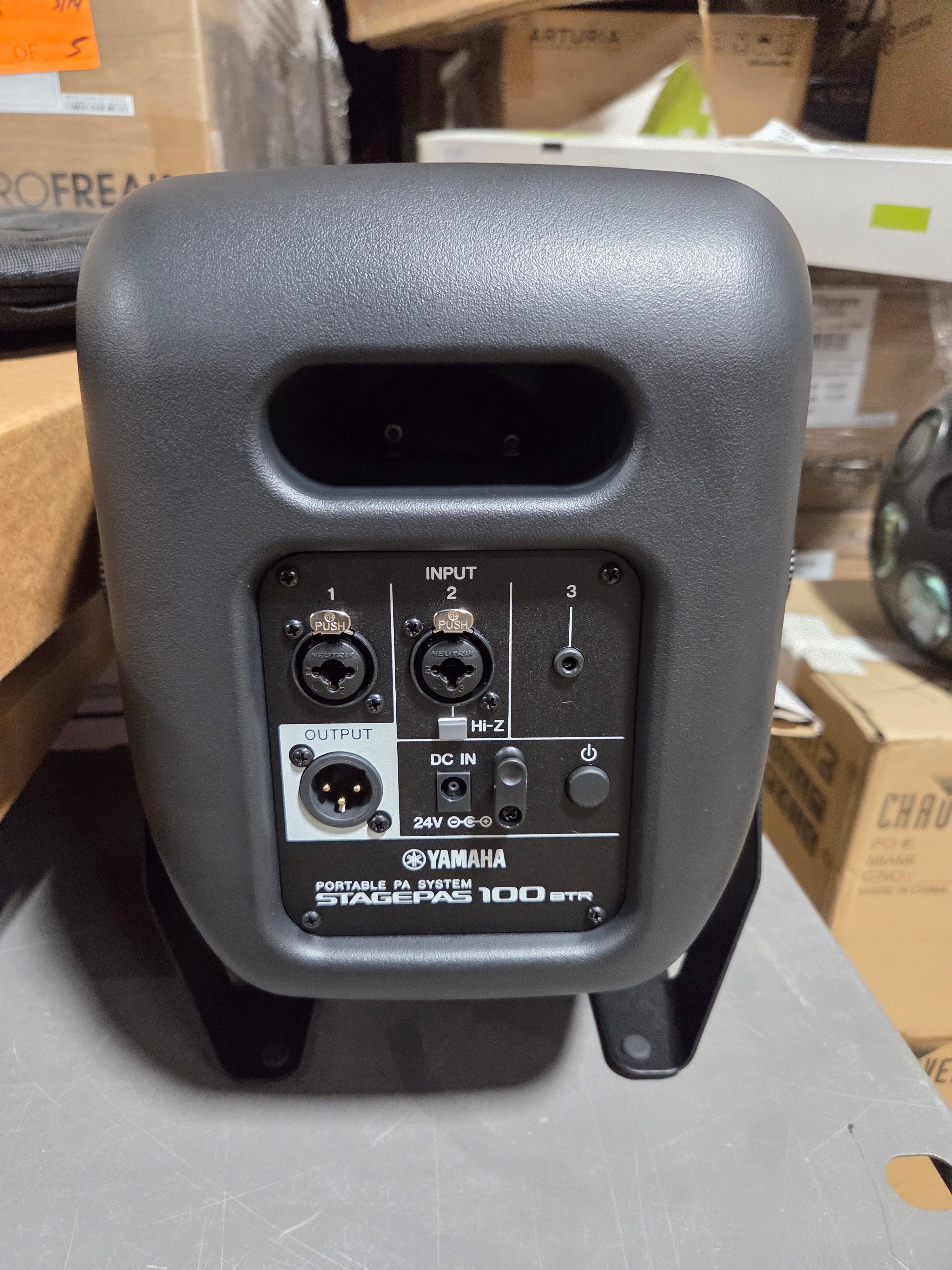 Yamaha STAGEPAS 100BTR Portable 6.5 Battery Powered PA w/ 3-channel Mixer - Used