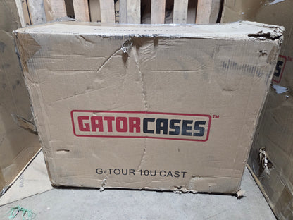 Gator G-TOUR-10U-CAST G-Tour 10U Standard Audio Road Rack with Casters (B-Stock)