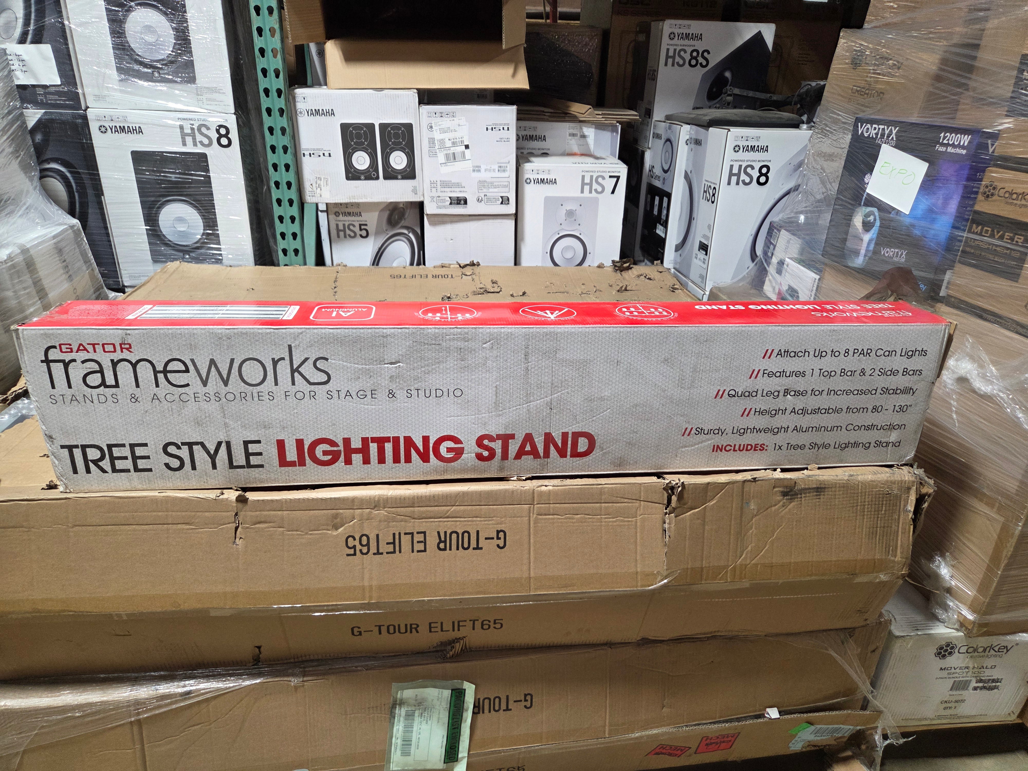 Gator Frameworks GFW-LIGHT-LS2000 Tree-Style Light Stand with Quad Leg Base (Single) - B-Stock