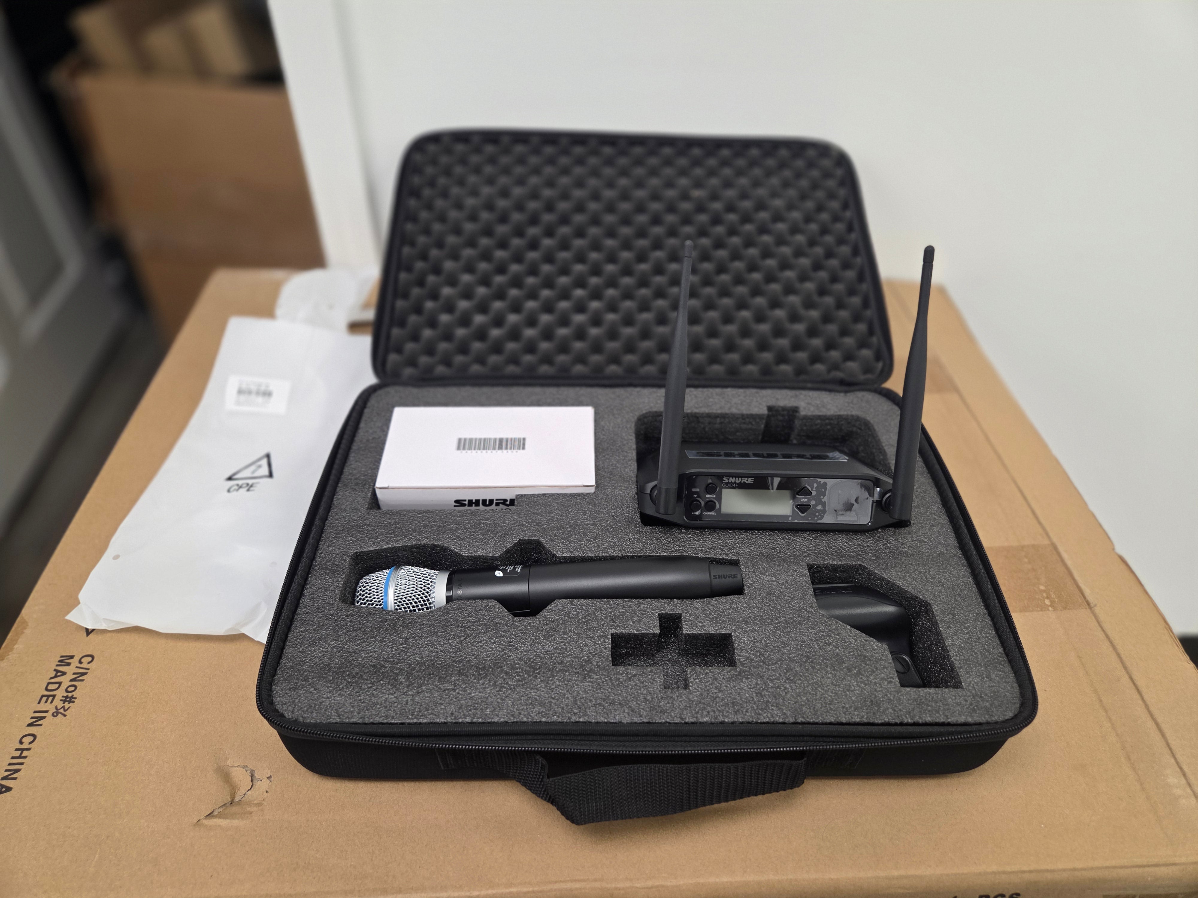 Shure GLXD24+ Dual-Band Wireless Vocal System with BETA 87A Microphone (Z3: 2.4, 5.8 GHz)