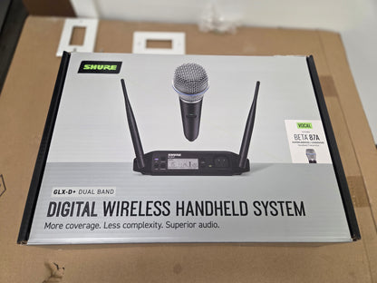 Shure GLXD24+ Dual-Band Wireless Vocal System with BETA 87A Microphone (Z3: 2.4, 5.8 GHz)