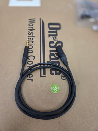 Mogami GOLD-TRSXLRM-06 Gold 1/4 TRS Male to XLR Male Balanced 6' Patch Cable - Used