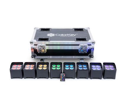ColorKey CKU-6018 Event Par HEX 4 8-Pack Bundle