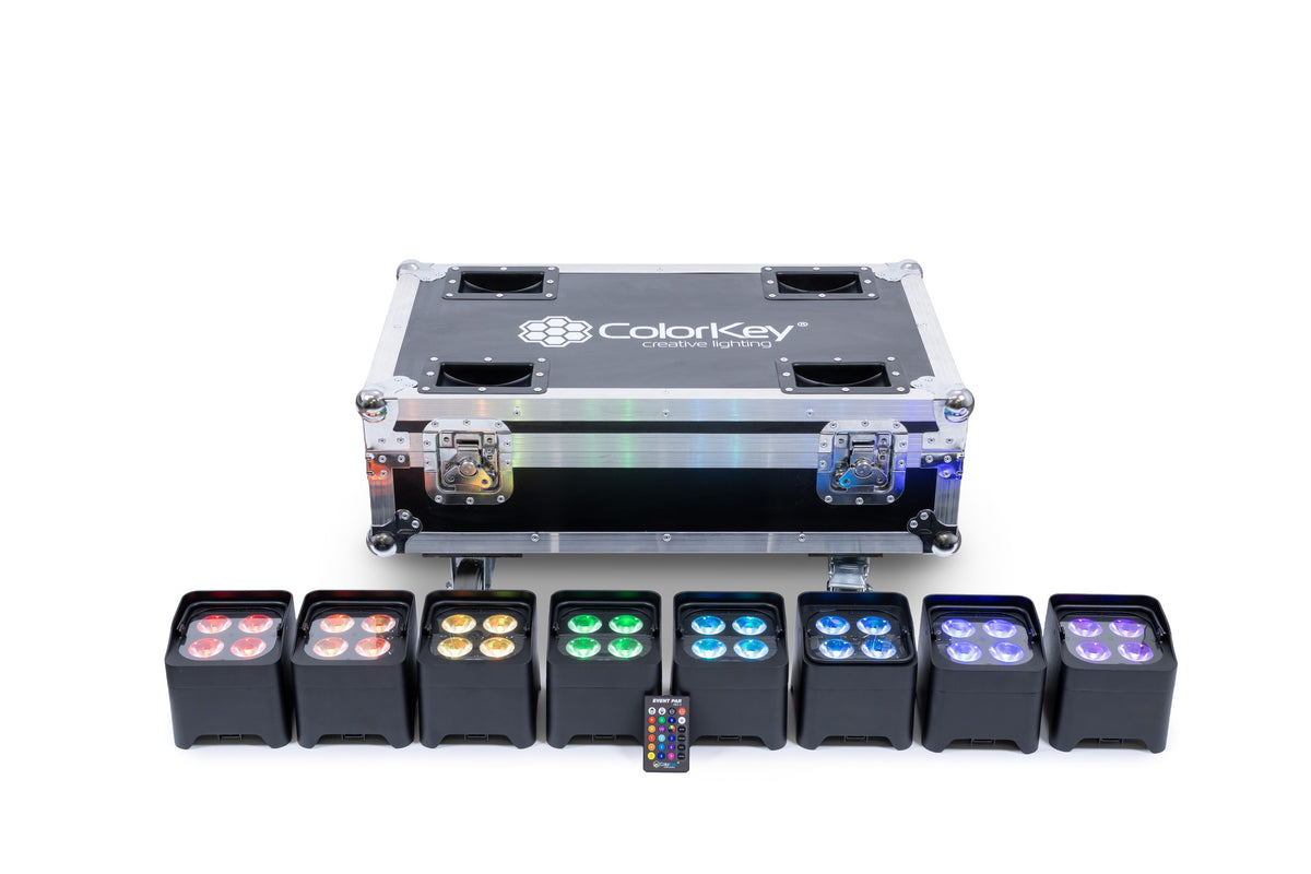 ColorKey CKU-6018 Event Par HEX 4 8-Pack Bundle